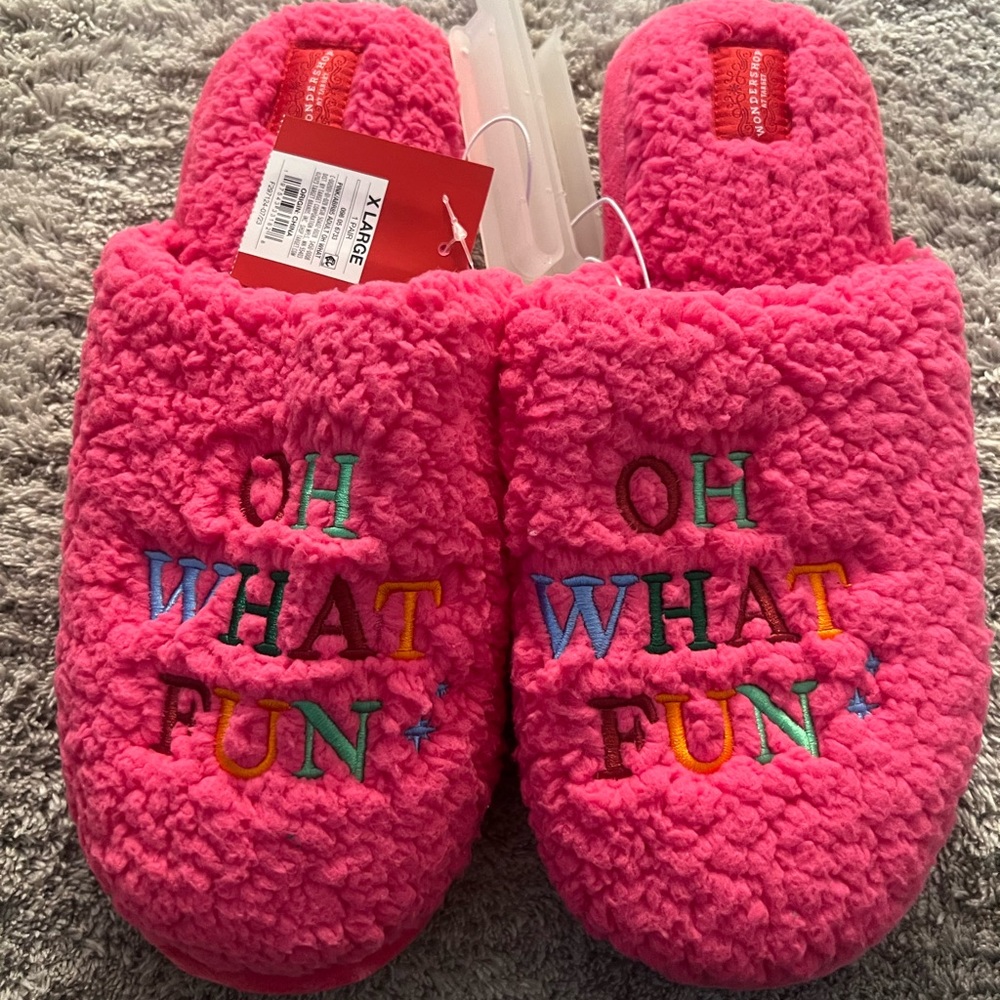 Pink slippers